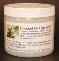 Coconut Oil Supreme™ 16 fl oz PET jar
