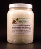 Coconut Oil Supreme™ 3.75 lb wide-mouthed PETE jug.